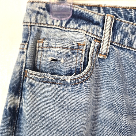 Lovervet By Vervet Womens 28 Jeans High Rise Straight Relaxed Distressed Cropped - Picture 6 of 9